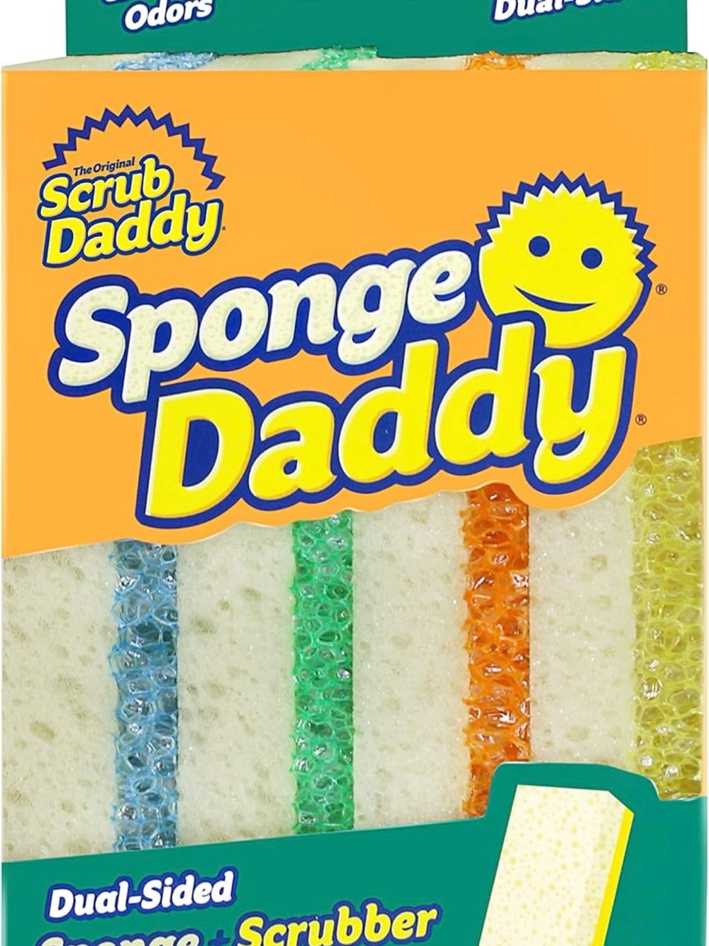 Dual-Sided Cleaning Sponges - Multi-Color Pack